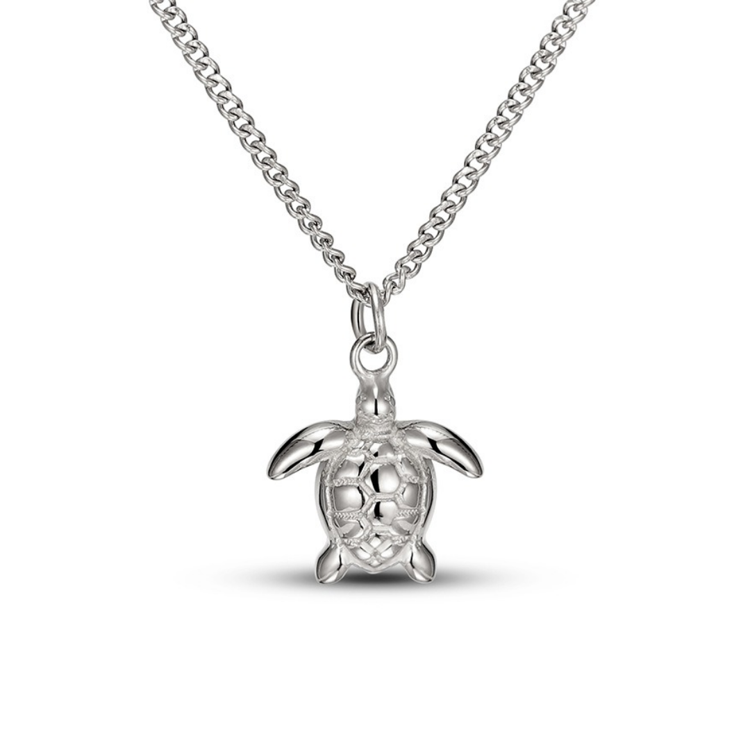 Sea Turtle Pendant Necklace, 45 cm