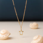 Mother of Pearl Turtle Necklace — Guardian