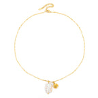 Pearl and Spiral Shell Pendant Necklace — Seashell Cove