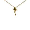 Shark Pendant Necklace, 45 cm, Steel
