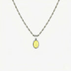 Oval Aventurine Rope Necklace — Venetia