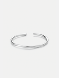Twist Cuff Bracelet, Polished Silver-Tone — Vérité