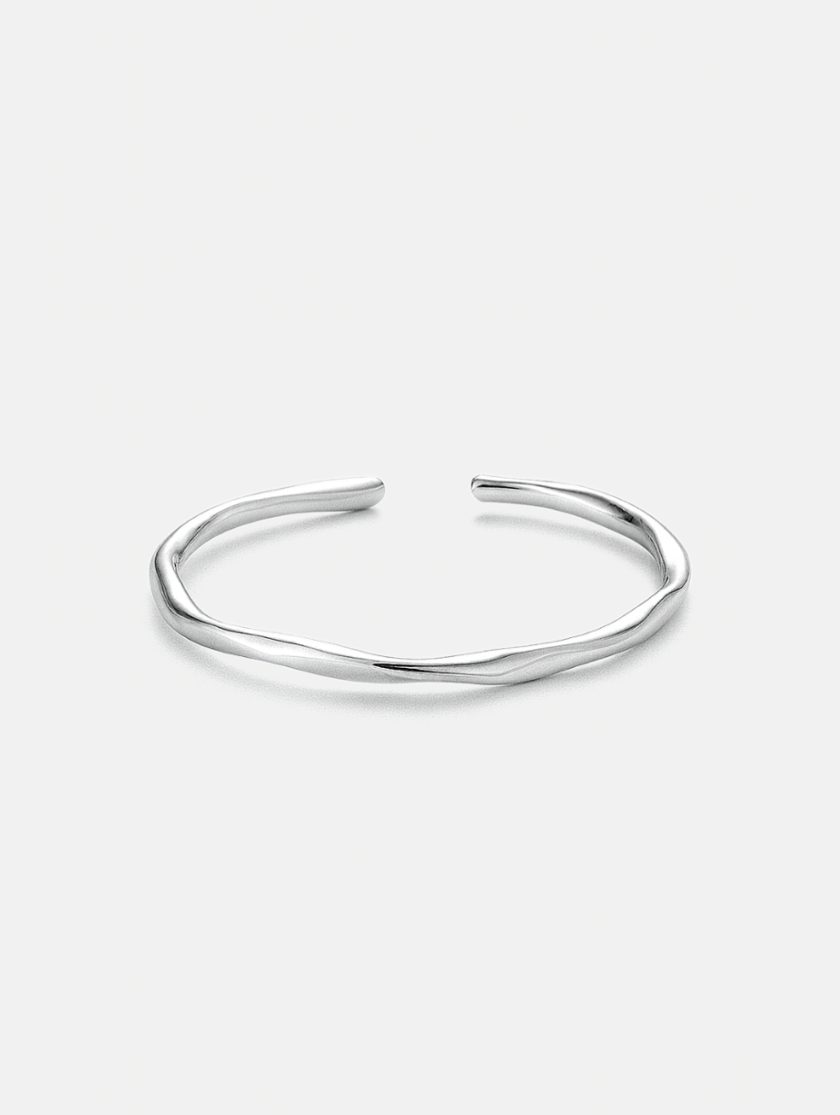 Twist Cuff Bracelet, Polished Silver-Tone — Vérité