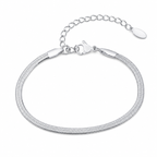Silver Stainless Steel Chain Bracelet Collection 12