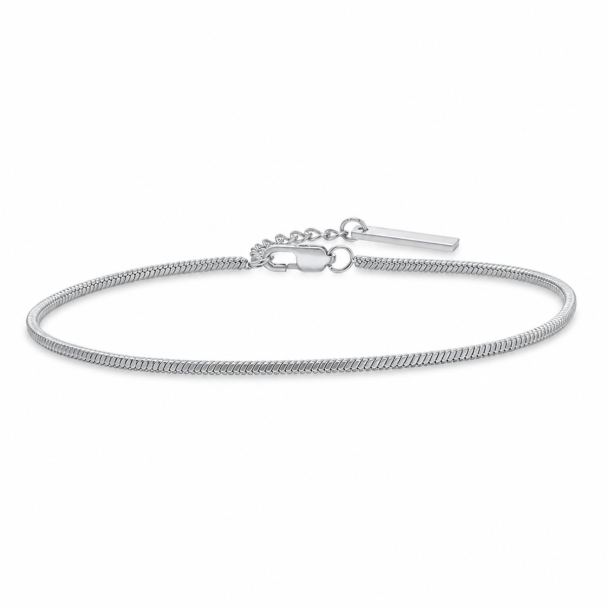 Silver Stainless Steel Chain Bracelet Collection 16