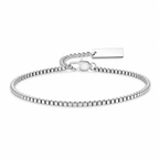 Silver Stainless Steel Chain Bracelet Collection 10