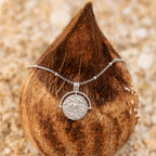 Athena Coin Pendant Necklace, Steel — Goddess