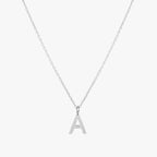 Initial Letter Pendant Necklace, A–Z, 45 cm