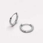 Twisted Rope Hoop Earrings, 10 mm
