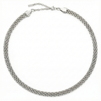 Woven Chain Choker, 6 mm, Steel — Sifnos