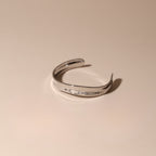 Sculpted Polished Open Cuff Bracelet — Sol