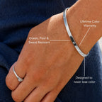 Starburst Zircon Cuff Bracelet — Starlight