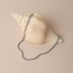 Round Zircon Tennis Choker, 37 cm, Steel