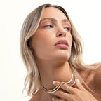 Herringbone Choker, 4 mm, 39–44 cm — Kauai