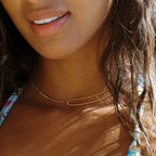 Split Chain Choker, 39 cm — Double Trouble