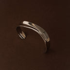 Sculpted Polished Open Cuff Bracelet — Sol