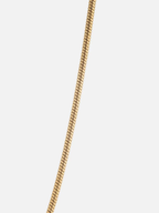 Men’s Box Chain Necklace, 55 cm, 18K Gold-Plated Steel
