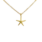 Textured Starfish Pendant Necklace, 45 cm