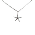 Textured Starfish Pendant Necklace, 45 cm