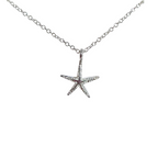 Textured Starfish Pendant Necklace, 45 cm