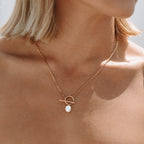 Freshwater Pearl Toggle Necklace, 45 cm — La Isla