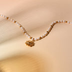 Sun Charm Freshwater Pearl Necklace — Naoussa