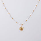 Sun Charm Freshwater Pearl Necklace — Naoussa
