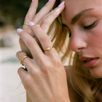 Engraved Sunrise Band Ring, Steel