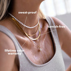 Baroque Freshwater Pearl Pendant Necklace, 8 mm