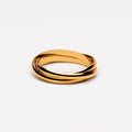 Triple Interlocking Band Ring, Steel — Bond