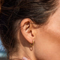 Twisted Rope Hoop Earrings, 10 mm