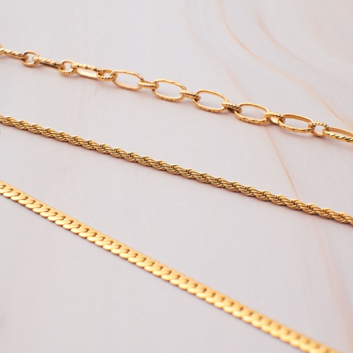 Rope Chain Necklace, 2 mm × 39 cm — Calvi