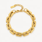 Chunky Link Chain Bracelet, 8.5 mm, Steel