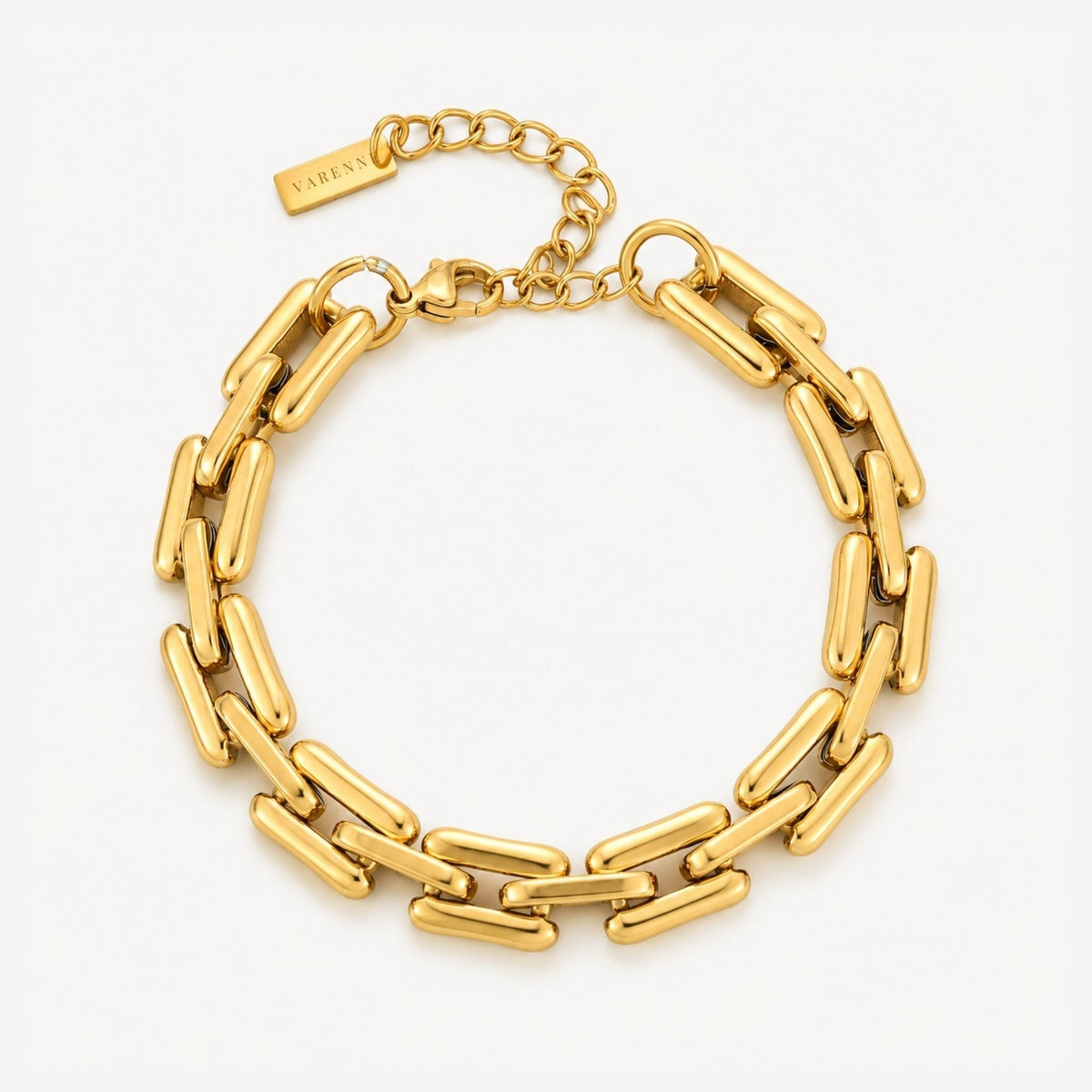 Chunky Link Chain Bracelet, 8.5 mm, Steel
