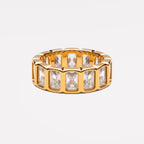 White Zircon Eternity Ring, 6.4 mm — Formentera