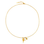 Shell, Pearl and Green Charm Necklace — Ocean