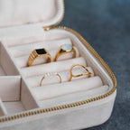 Five Freshwater Pearl Ring, Steel