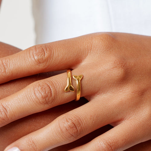 Adjustable Whale Tail Wrap Ring, Steel