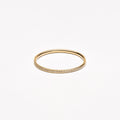 Fine Half-Set Zircon Band Ring — Glimmer