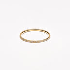 Fine Half-Set Zircon Band Ring — Glimmer