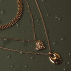 Oval Open Pendant Necklace, Stainless Steel — Reverie