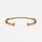 Pavé Disc End Cuff Bracelet — Mirari