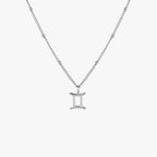 Zodiac Symbol Pendant Necklace, 10 mm