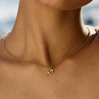 Zodiac Symbol Pendant Necklace, 10 mm