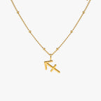 Zodiac Symbol Pendant Necklace, 10 mm