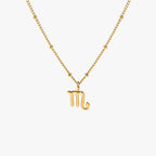 Zodiac Symbol Pendant Necklace, 10 mm