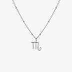 Zodiac Symbol Pendant Necklace, 10 mm