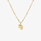 Zodiac Symbol Pendant Necklace, 10 mm