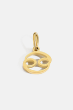 Zodiac Sign Pendant, 7 mm, Gold-Tone Stainless Steel