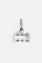 Zodiac Sign Pendant, 7 mm, Silver-Tone Stainless Steel